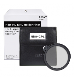 H&Y ND8 s cirkulárně polarizačním filtrem Drop-in 95 mm, K-série